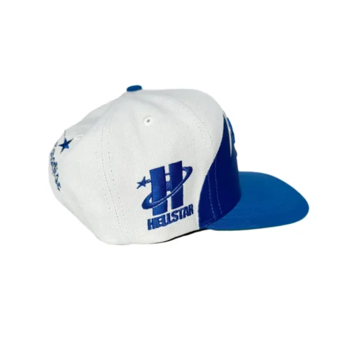 Off White/Royal Blue – Shark Teeth Snapback - Image 3