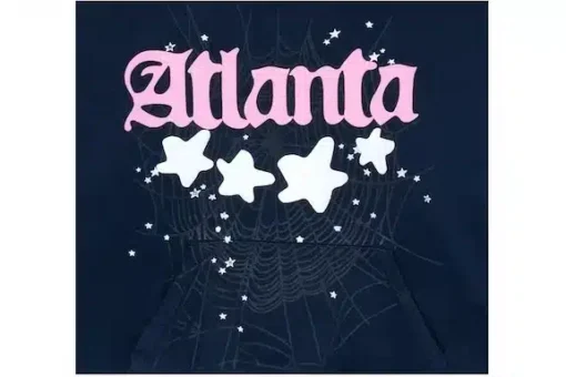Navy Sp5der Atlanta Hoodie - Image 2