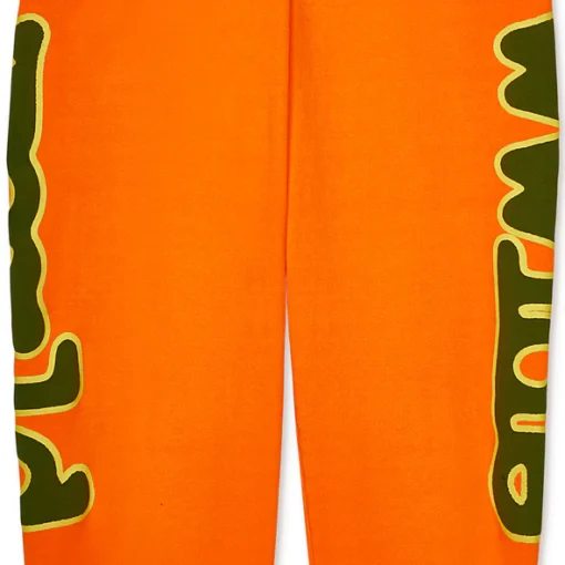 Sp5der Orange Beluga Sweatpants - Image 3