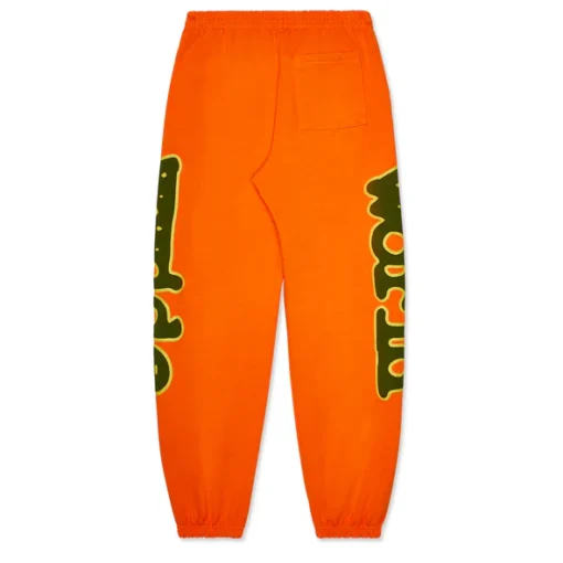 Sp5der Orange Beluga Sweatpants - Image 2