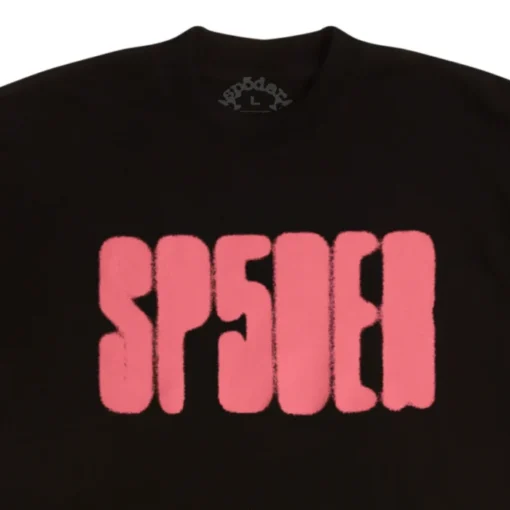 SP5DER FOCUSED LOGO TEE BLACK - Image 2