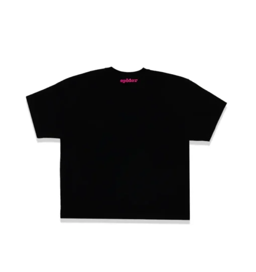SPIDER HELLCAT KENNY TEE BLACK & LOGO PINK - Image 2