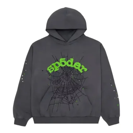Sp5der Wait Web Tracksuit Slate Grey - Image 2