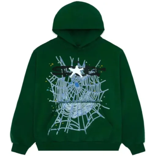 Sp5der Web Tracksuit Hunter Green - Image 2